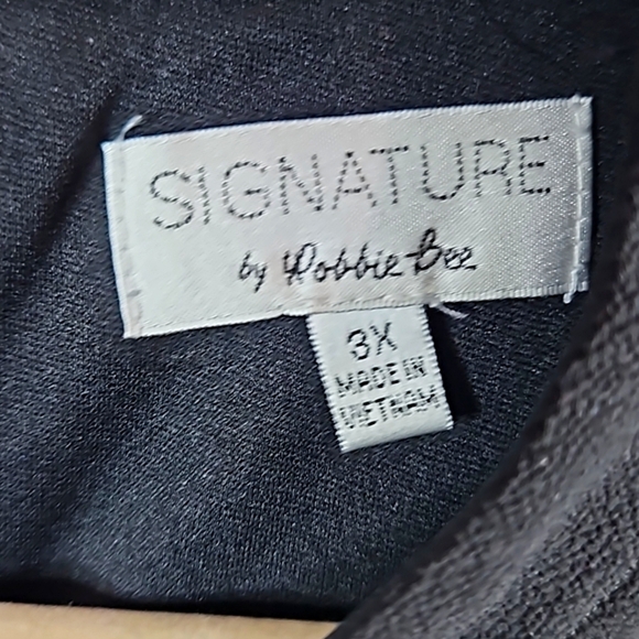 Signature by Robbie Bee Black A Line Maxi Dress Size 3X - Picture 2 of 9